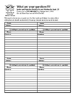 Forum Fax-Back form