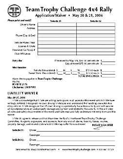 Team Trophy Challeng Application form